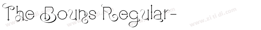 The Bouns Regular字体转换 The Bouns Regular字体转换